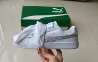 baskets a lacets femmes casual puma laser en cuir